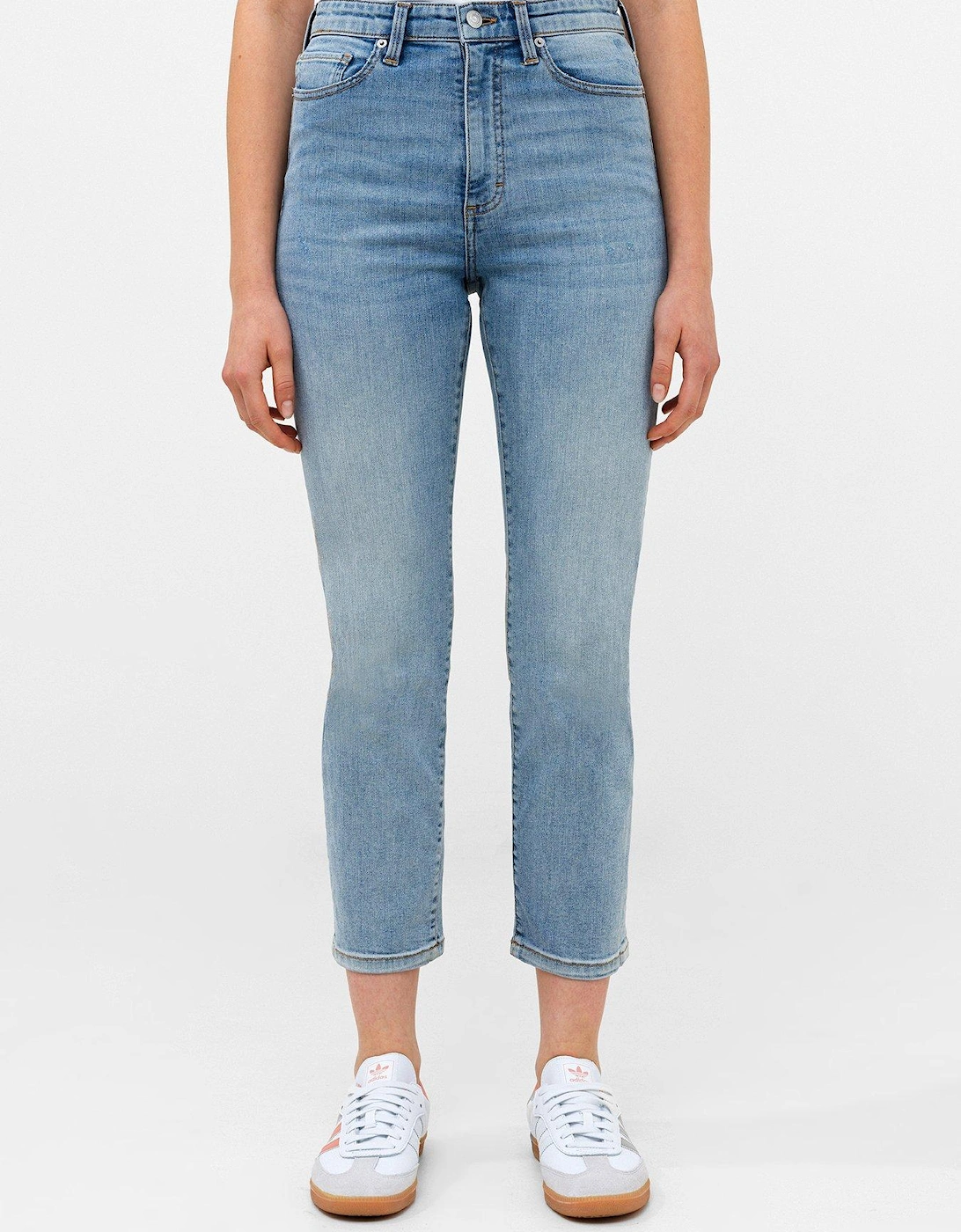 Cotton Stretch Cigarette Style Ankle Grazer Denim Jean, 2 of 1