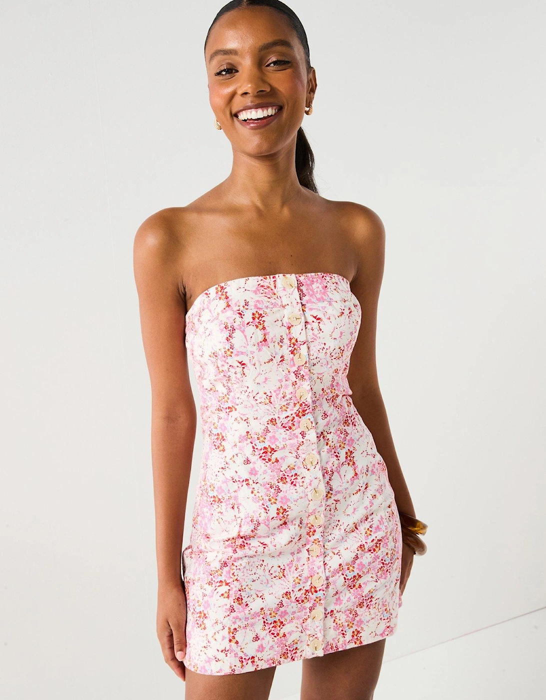 Tomas Floral Mini Dress, 2 of 1