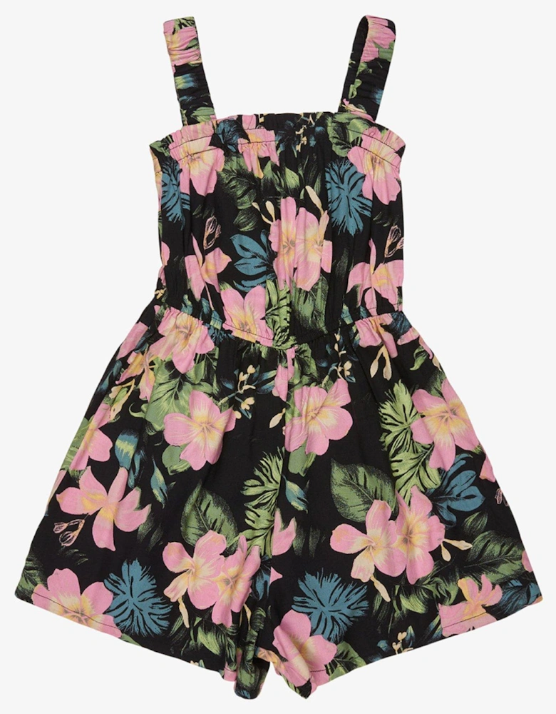 Girls Playa Baby Printed Playsuit All-in-One - Black