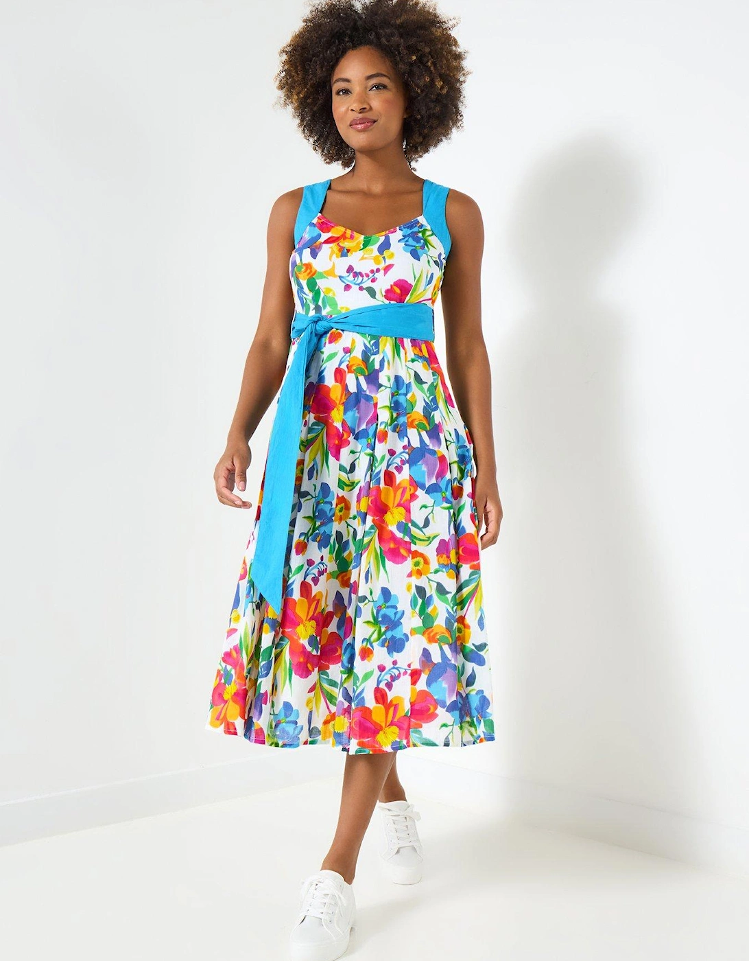 Celia Floral Dress - White, 2 of 1