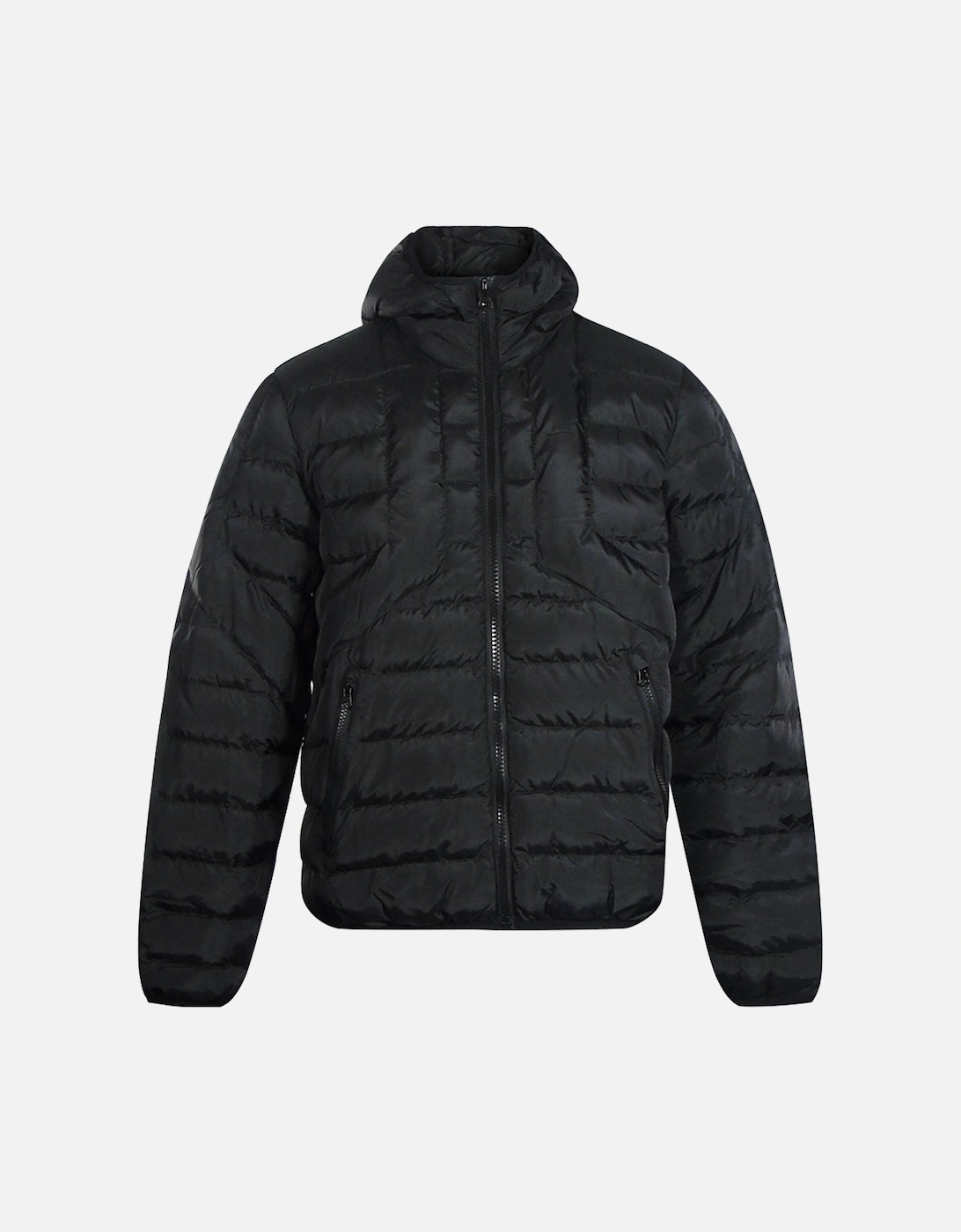 Black Padded Plain Jacket, 4 of 3