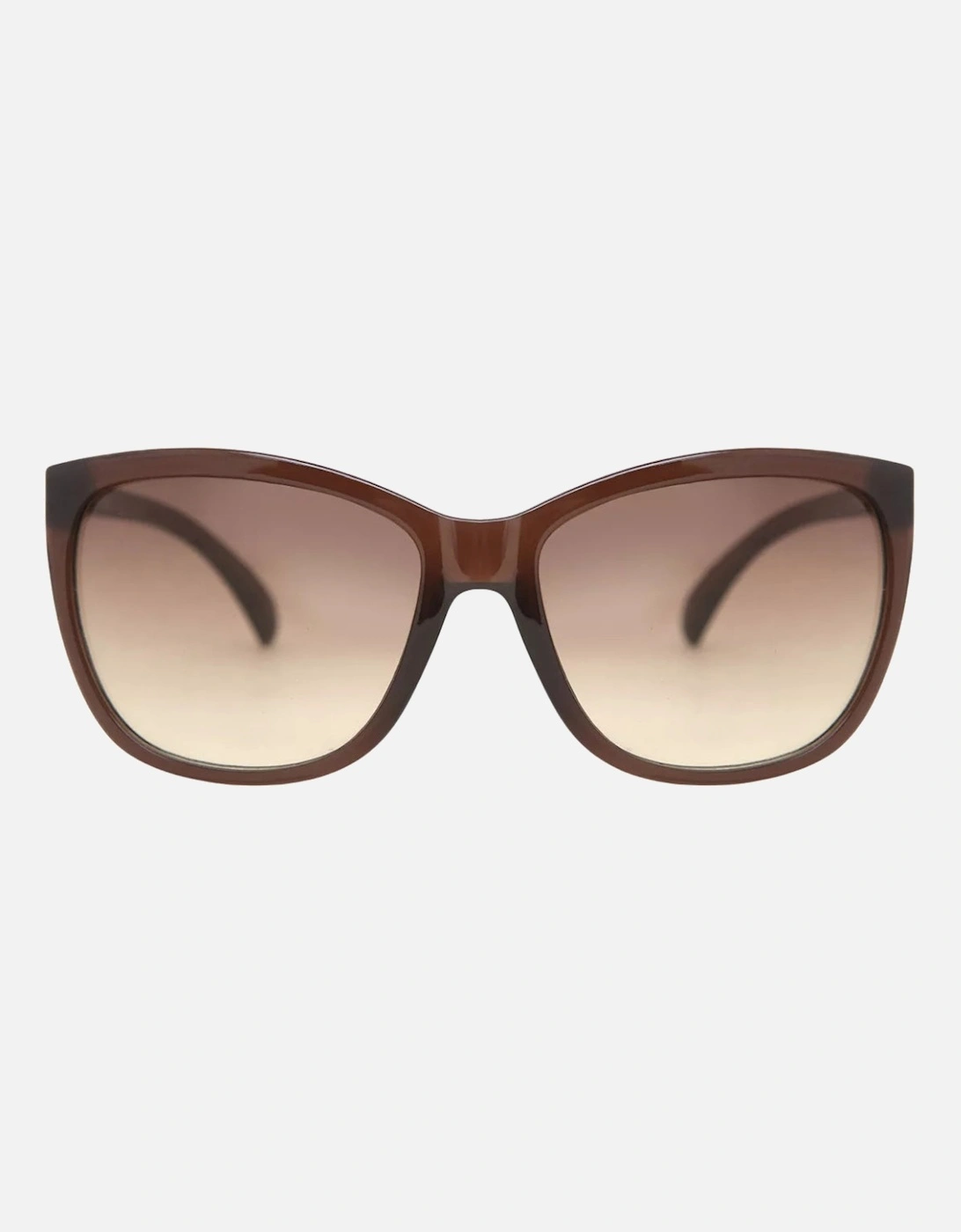 Milky Brown Frame Brown Gradient Lensed Sunglasses, 3 of 2