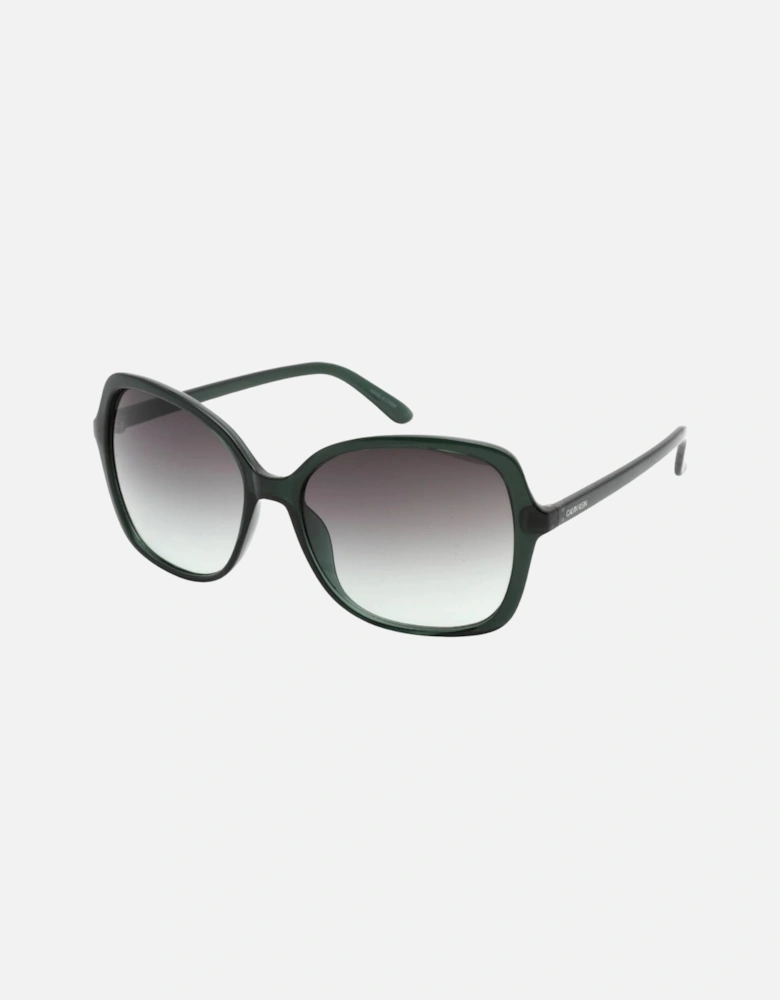 Milky Emerald Frame Grey Gradient Lens Sunglasses
