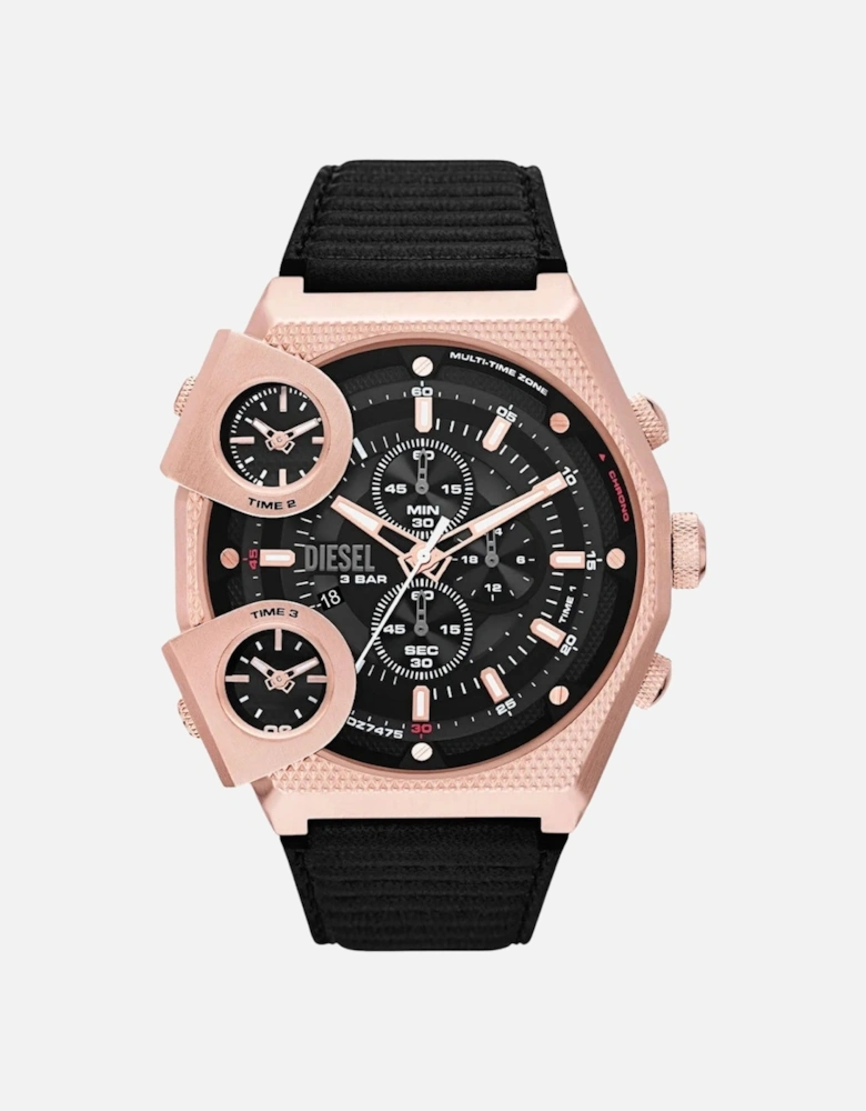 Rose Gold Watch Black Strap