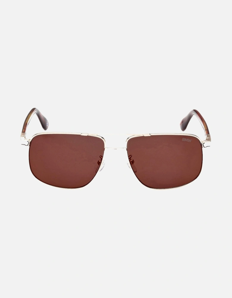 Gold Framed Roviex Mirrored Lens Sunglasses