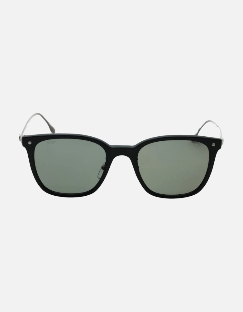 Matte Black Framed Smoke Polarised Lensed Sunglasses