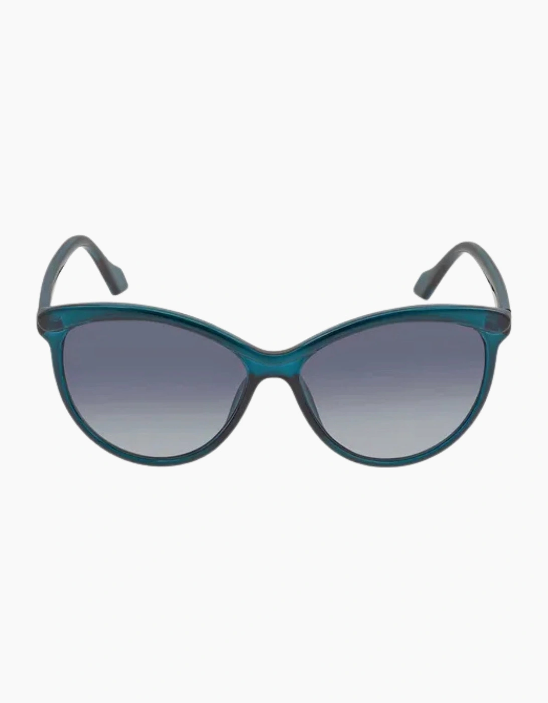 Calvin Klein Women's Grey Crystal Teal Framed Gradient Lensed Sunglasses - Size: One Size