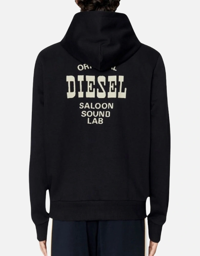 Saloon Logo Black Hoodie