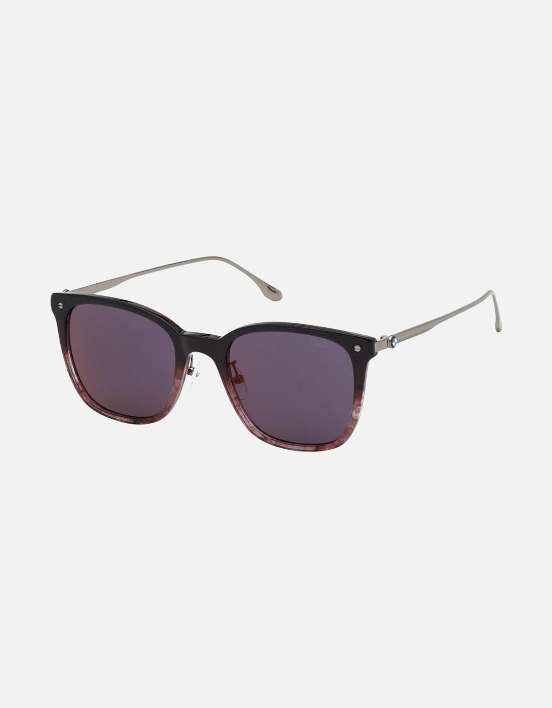 Black Framed Bordeaux Mirrored Lens Sunglasses, 2 of 1