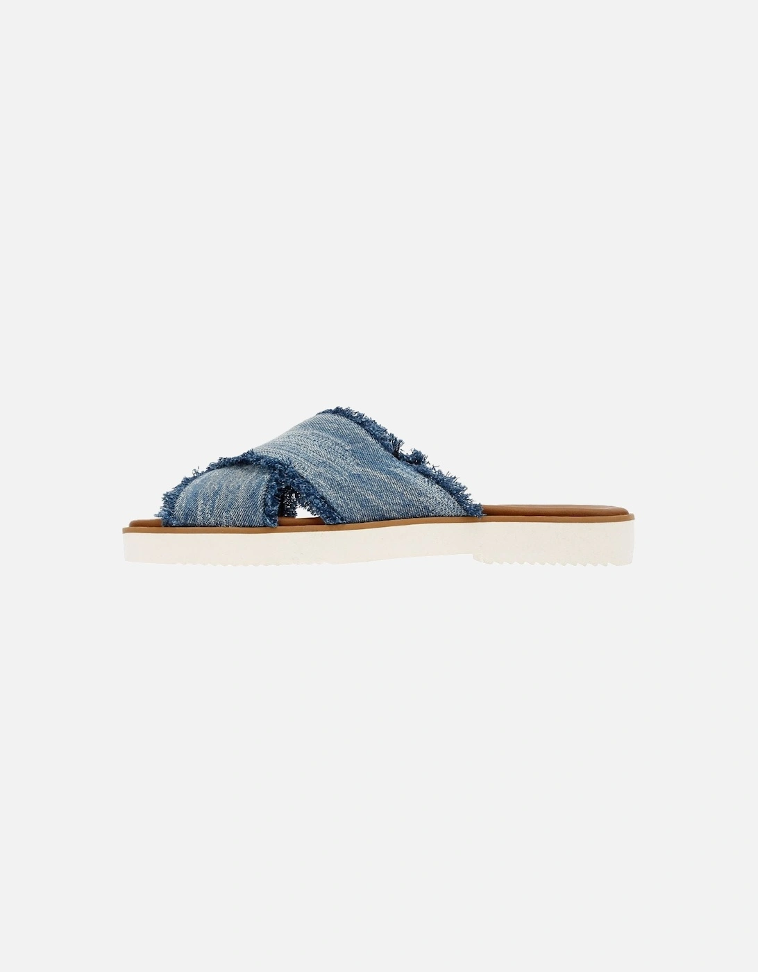 Mae Crossover Denim Women's Fray Dark Sky Sandals