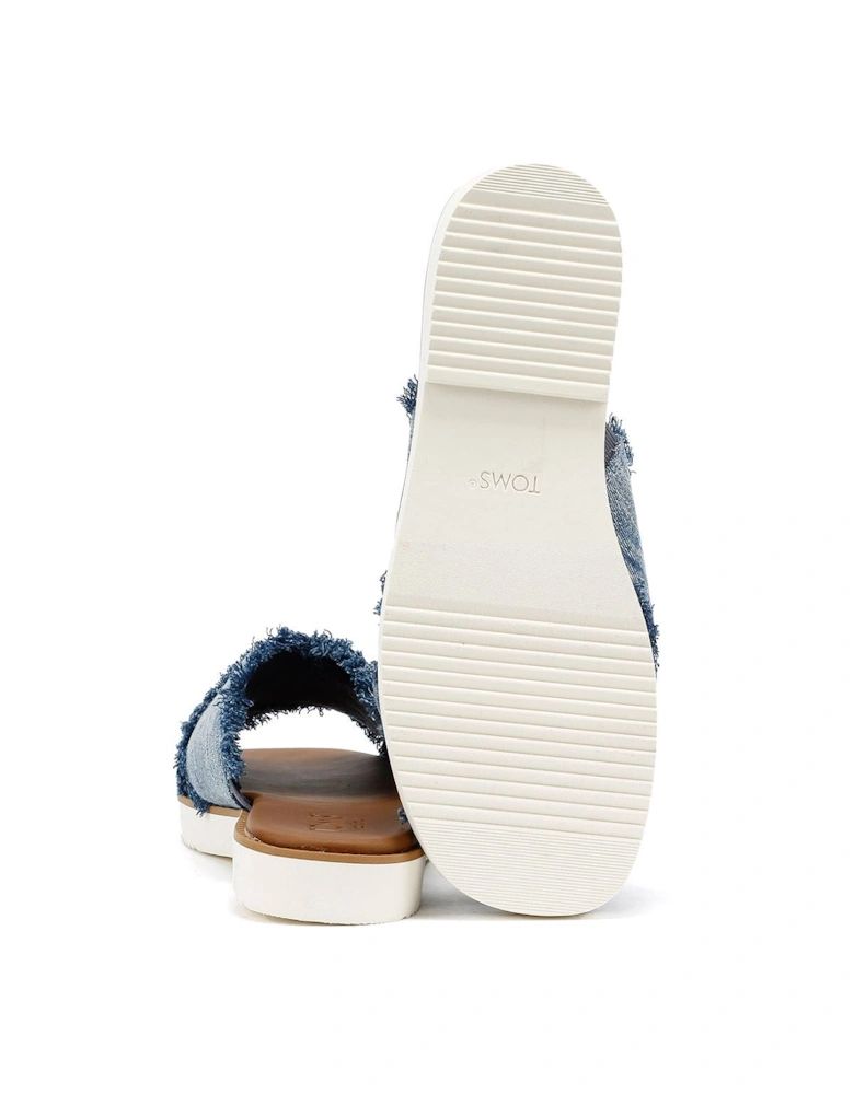 Mae Crossover Denim Women's Fray Dark Sky Sandals