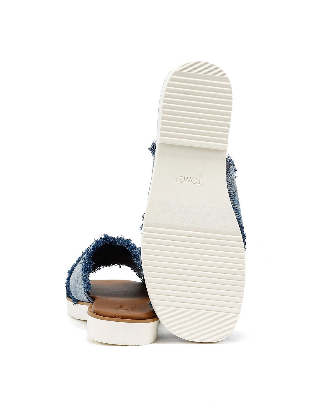 Mae Crossover Denim Women's Fray Dark Sky Sandals