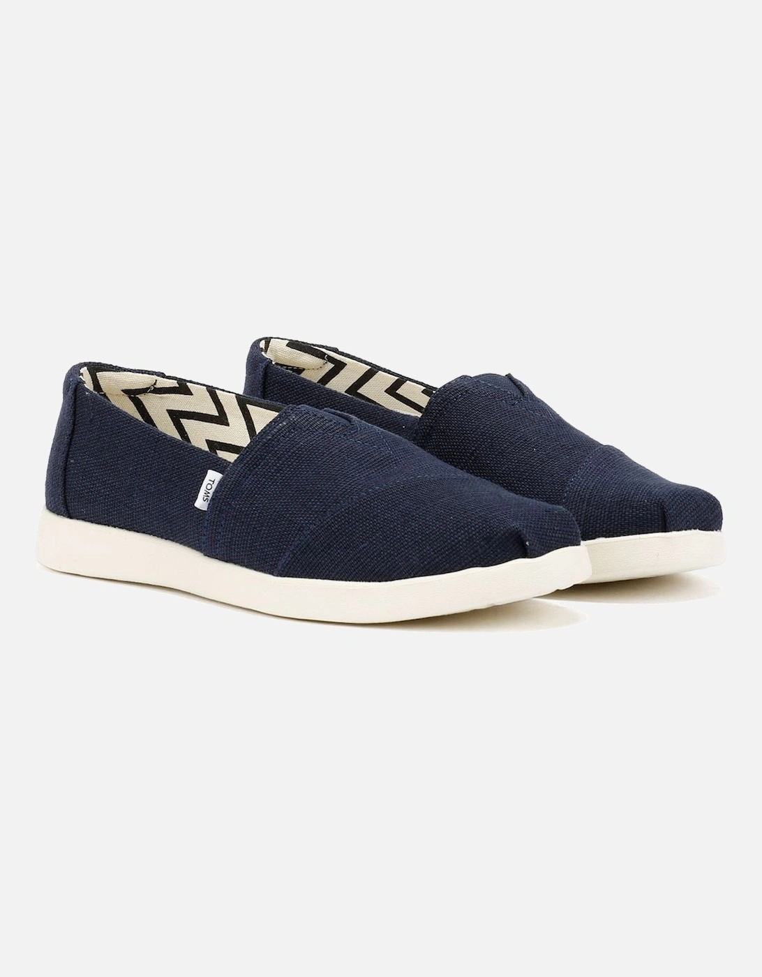 Toms Women's Blue Alpargata Plus Heritage Canvas Navy Espadrilles - : 5 Size 5