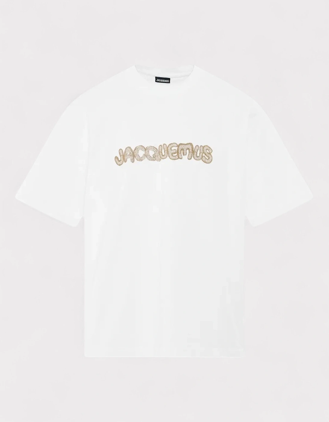 Le T-Shirt Raphia Print Macrame Logo White, 3 of 2