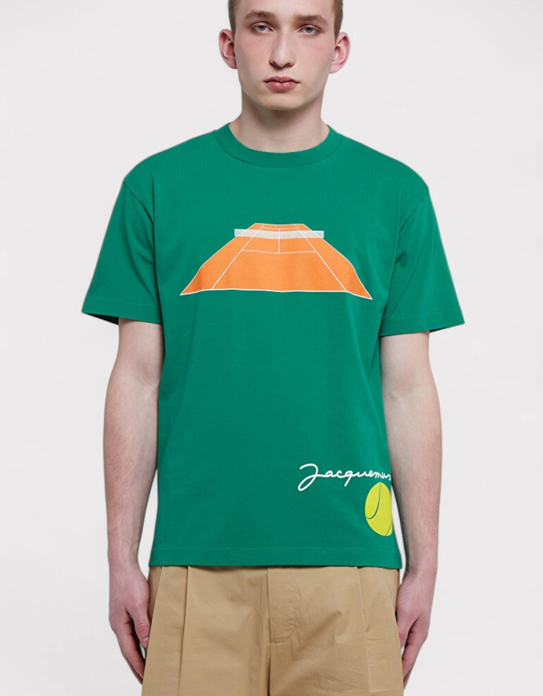 Le T-Shirt Tennis Print Tennis Green