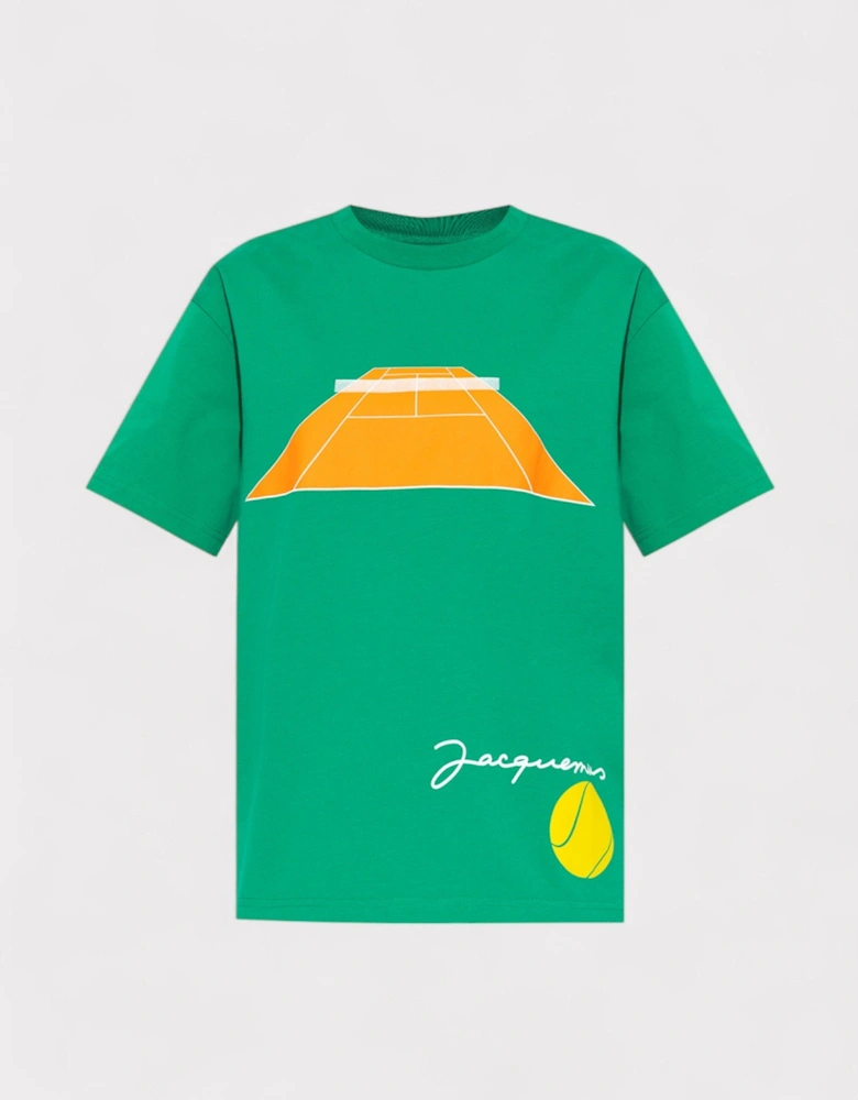 Le T-Shirt Tennis Print Tennis Green