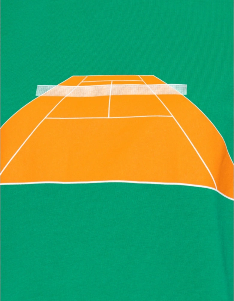 Le T-Shirt Tennis Print Tennis Green