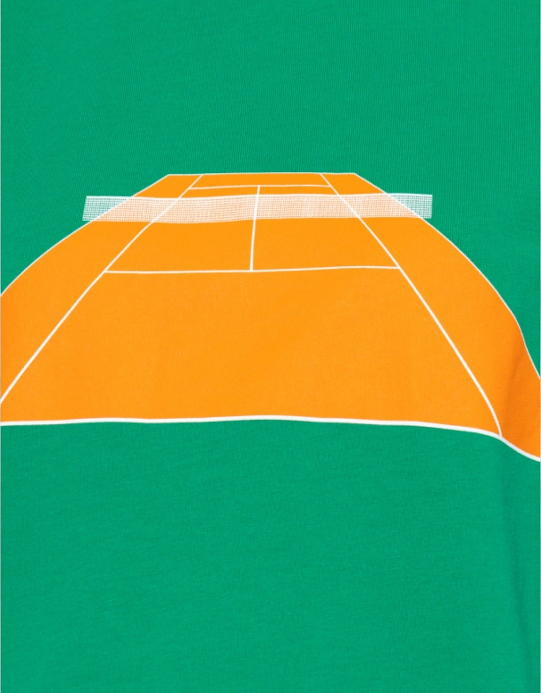 Le T-Shirt Tennis Print Tennis Green