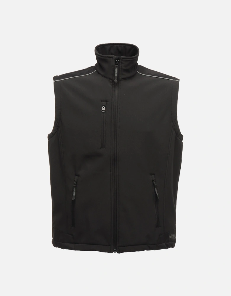 Mens Sandstorm Softshell Bodywarmer Gilet TRA813 Black