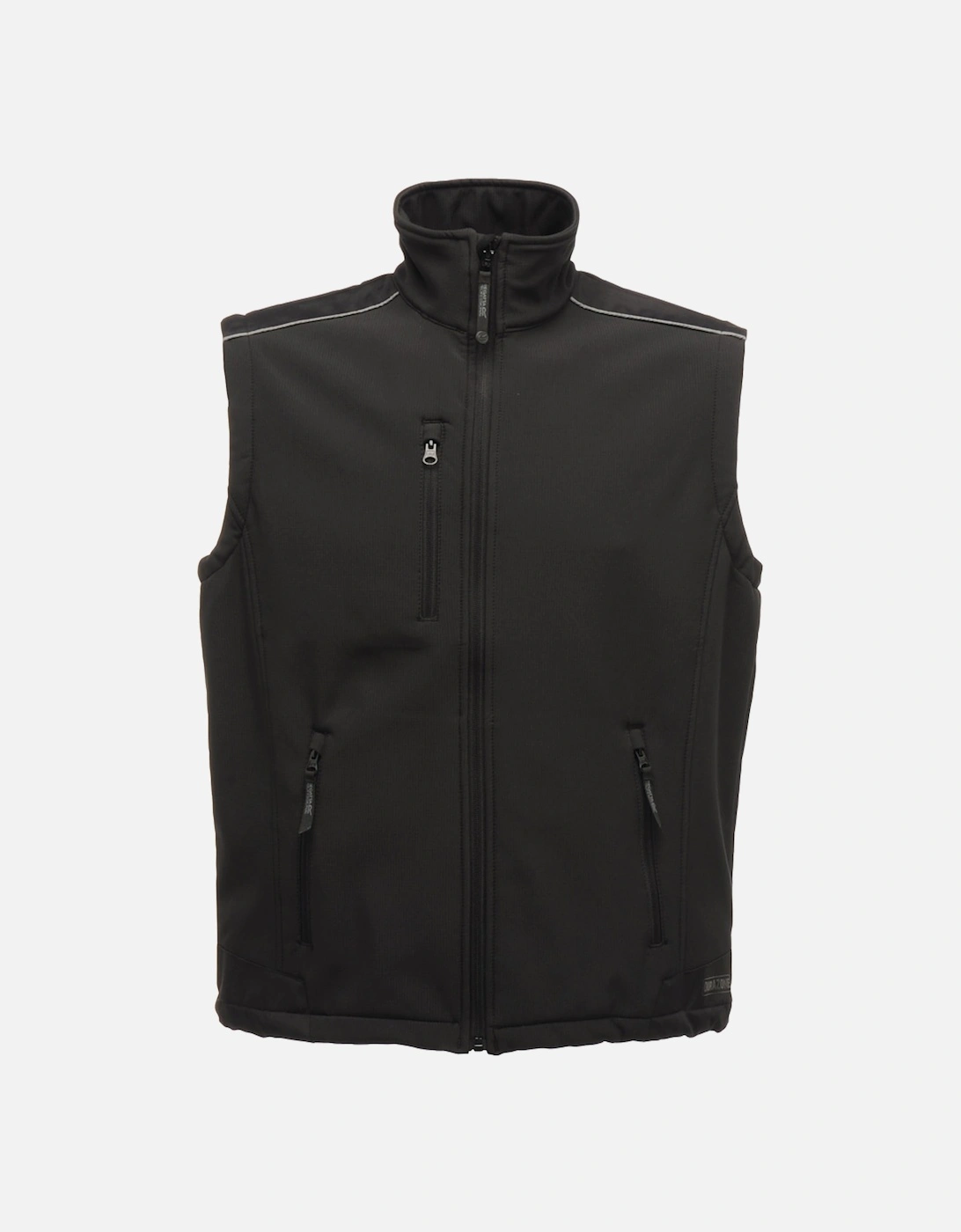 Mens Sandstorm Softshell Bodywarmer Gilet TRA813 Black, 2 of 1