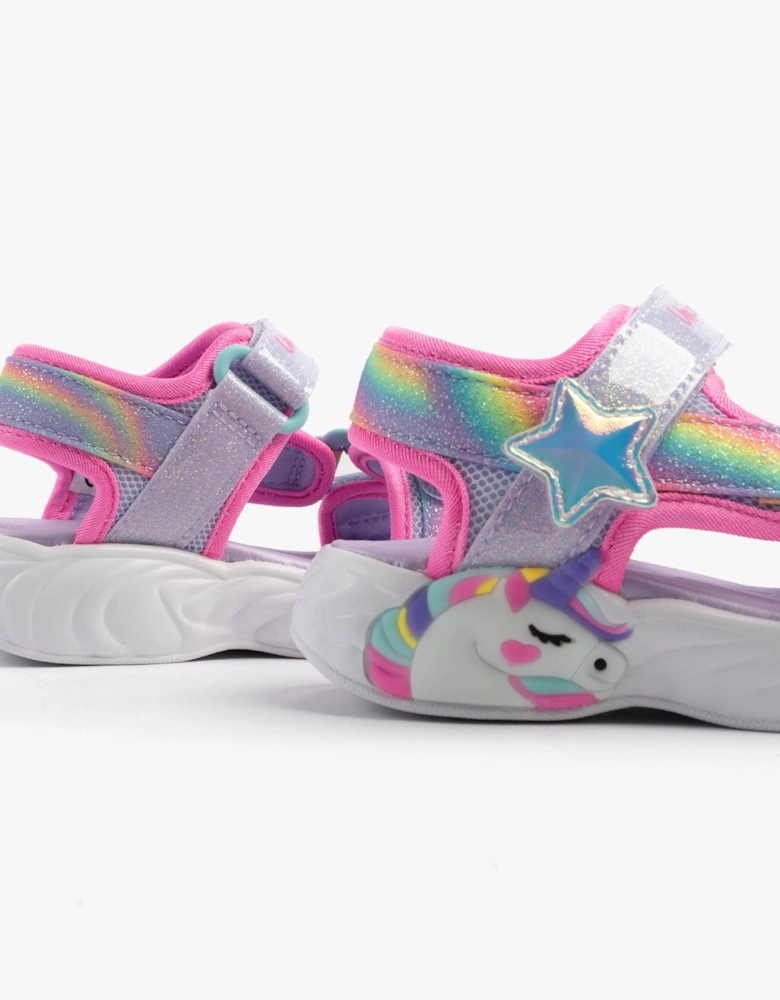 UNICORN DREAMS SANDAL - DREAMY Girls Sandals Lavender Multi
