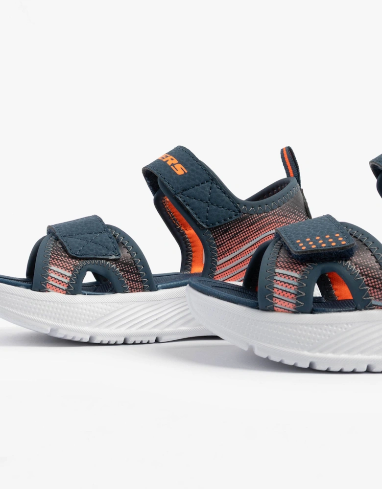 MICROSPEC - SPLASH Boys Sandals Navy/Orange