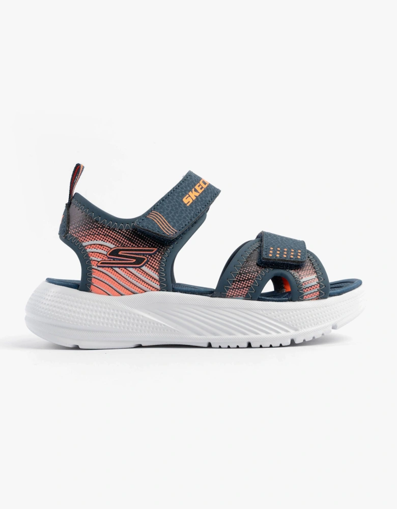 MICROSPEC - SPLASH Boys Sandals Navy/Orange