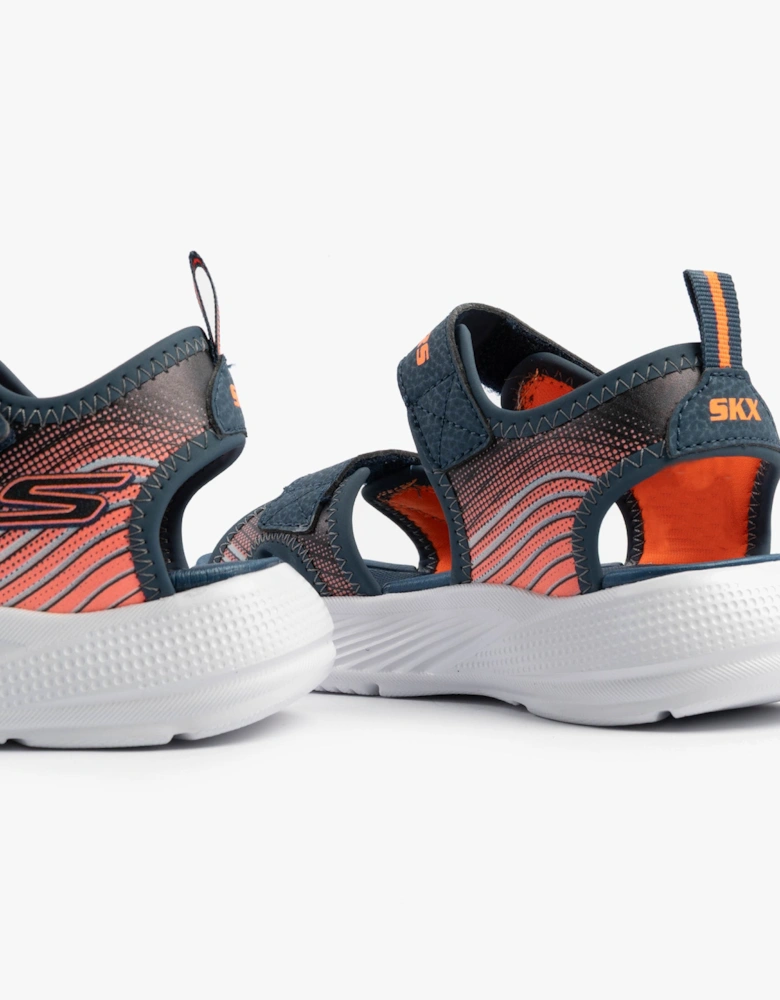 MICROSPEC - SPLASH Boys Sandals Navy/Orange