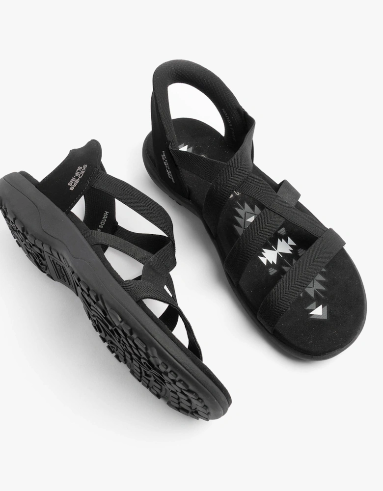 REGGAE SLIM - STRETCH FLEX Womens Sandals Black