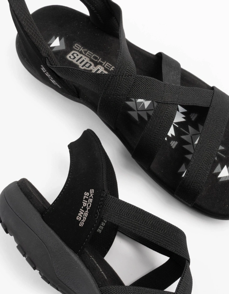 REGGAE SLIM - STRETCH FLEX Womens Sandals Black