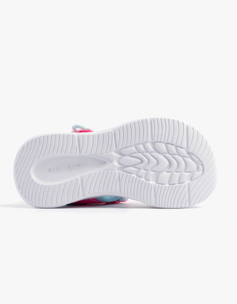 S-LIGHTS: SOLA GLOW Girls Sandals Hot Pink/Aqua