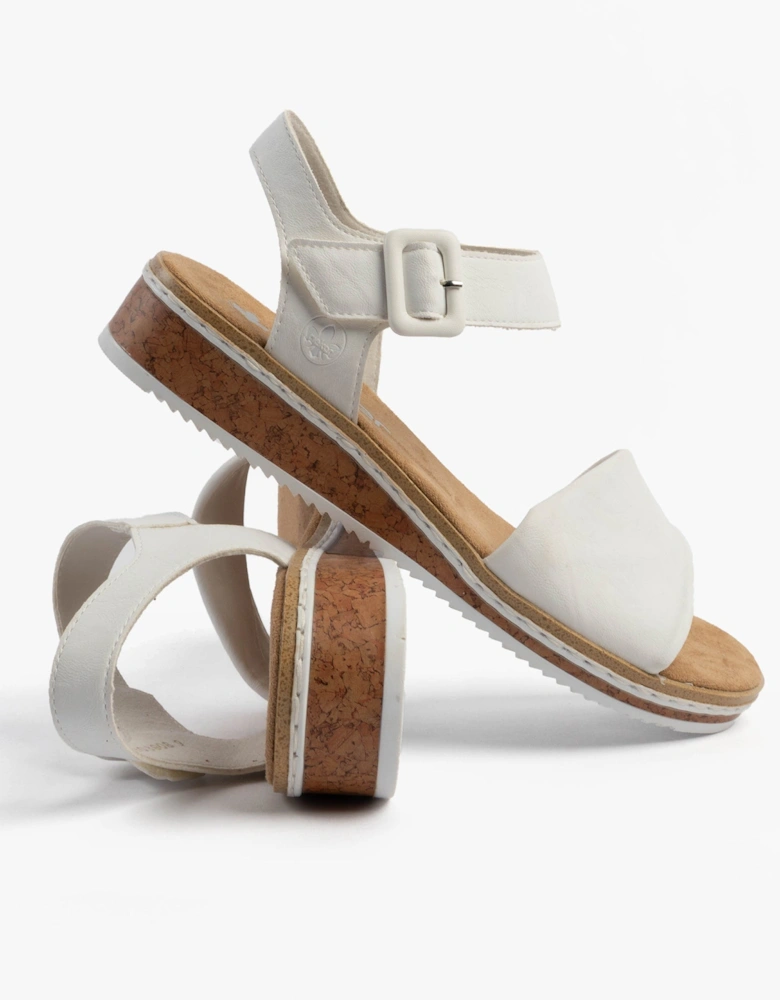 V3691-80 Womens Sandals White