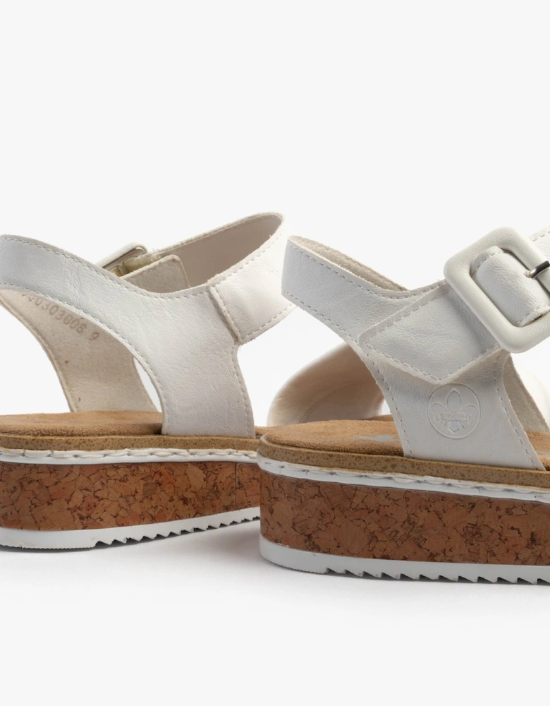 V3691-80 Womens Sandals White