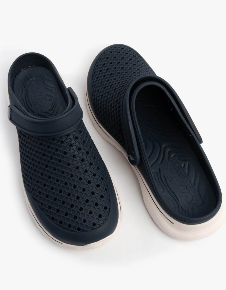 7 FOAMIES - JOYOUS Womens Sandals Navy/White