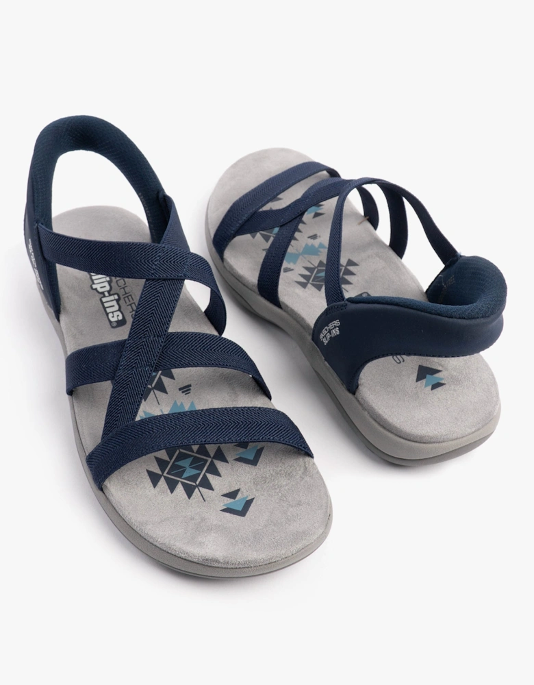 REGGAE SLIM - STRETCH FLEX Womens Sandals Navy/Grey/Pink
