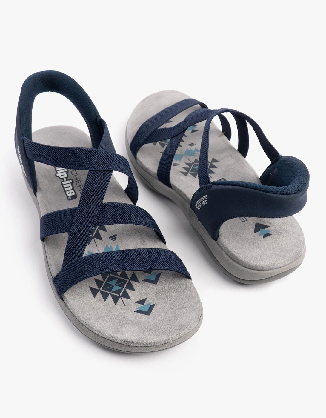 REGGAE SLIM - STRETCH FLEX Womens Sandals Navy/Grey/Pink