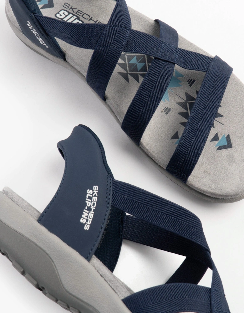 REGGAE SLIM - STRETCH FLEX Womens Sandals Navy/Grey/Pink