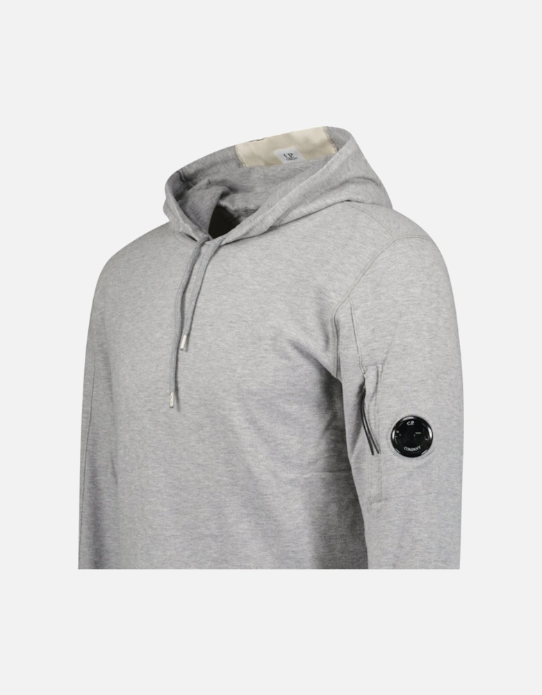 Hooded Lens Light Fleece Sweatshirt Grey