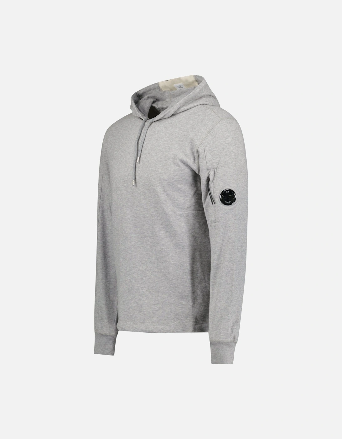 Hooded Lens Light Fleece Sweatshirt Grey