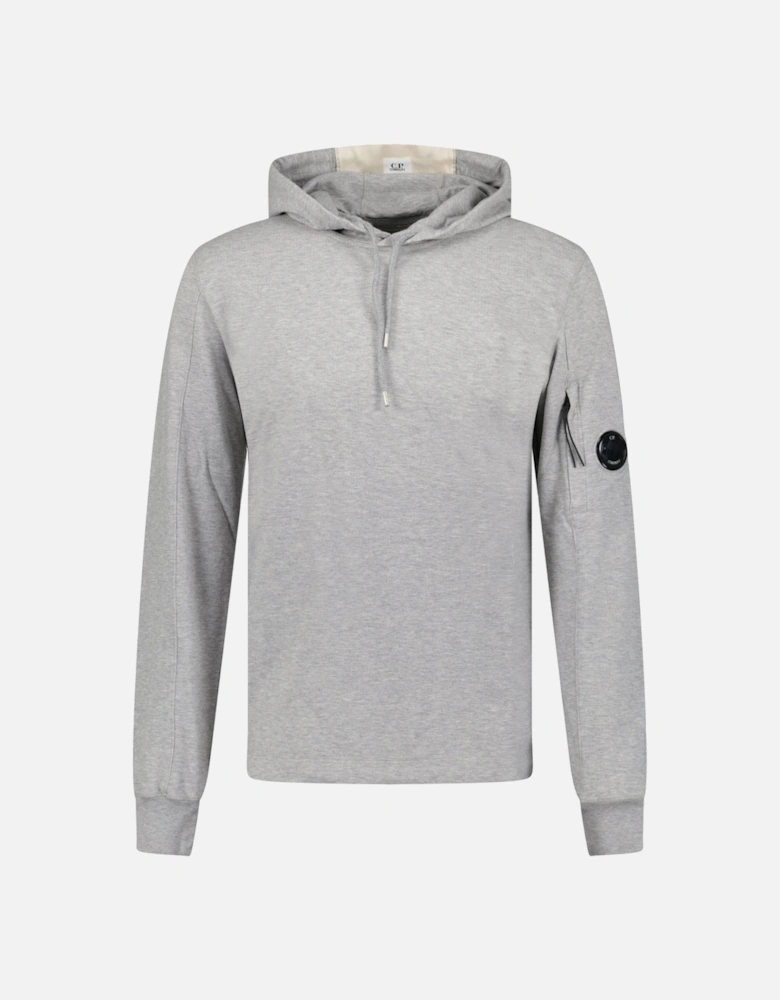 Hooded Lens Light Fleece Sweatshirt Grey