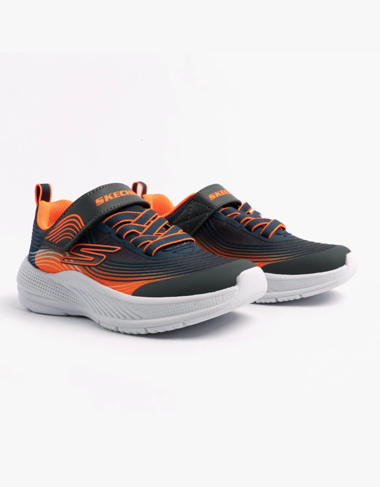 MICROSPEC ADVANCE Boys Trainers Navy/Orange