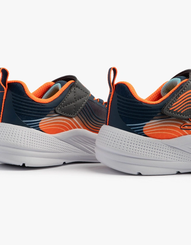 MICROSPEC ADVANCE Boys Trainers Navy/Orange