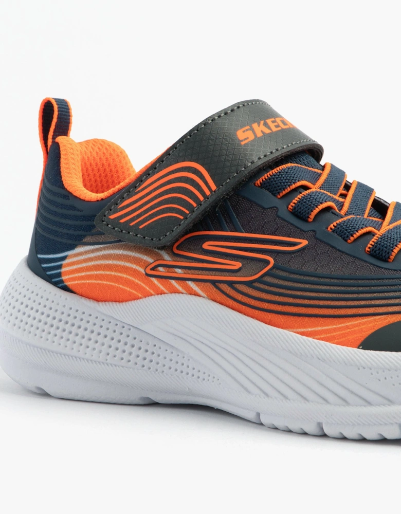 MICROSPEC ADVANCE Boys Trainers Navy/Orange