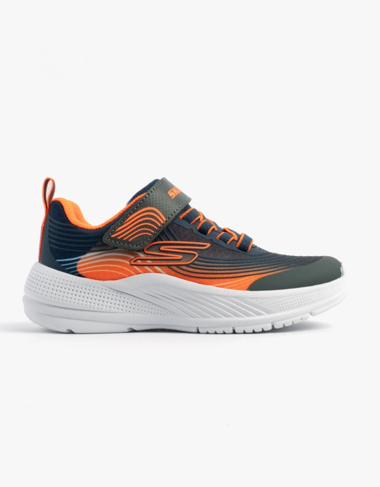 MICROSPEC ADVANCE Boys Trainers Navy/Orange