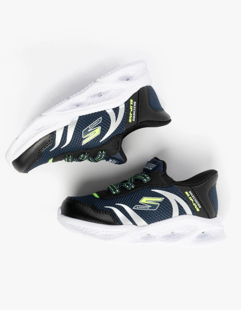 METEOR-LIGHTS-BRISK-BEAMS Boys Trainers Navy/Black