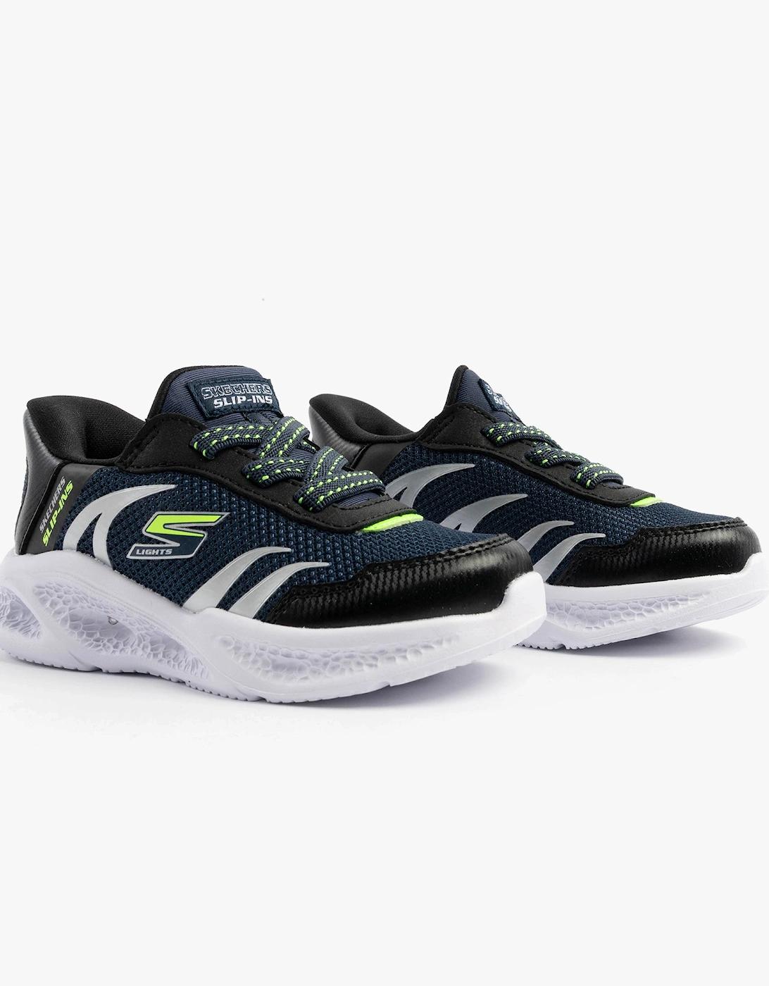 METEOR-LIGHTS-BRISK-BEAMS Boys Trainers Navy/Black