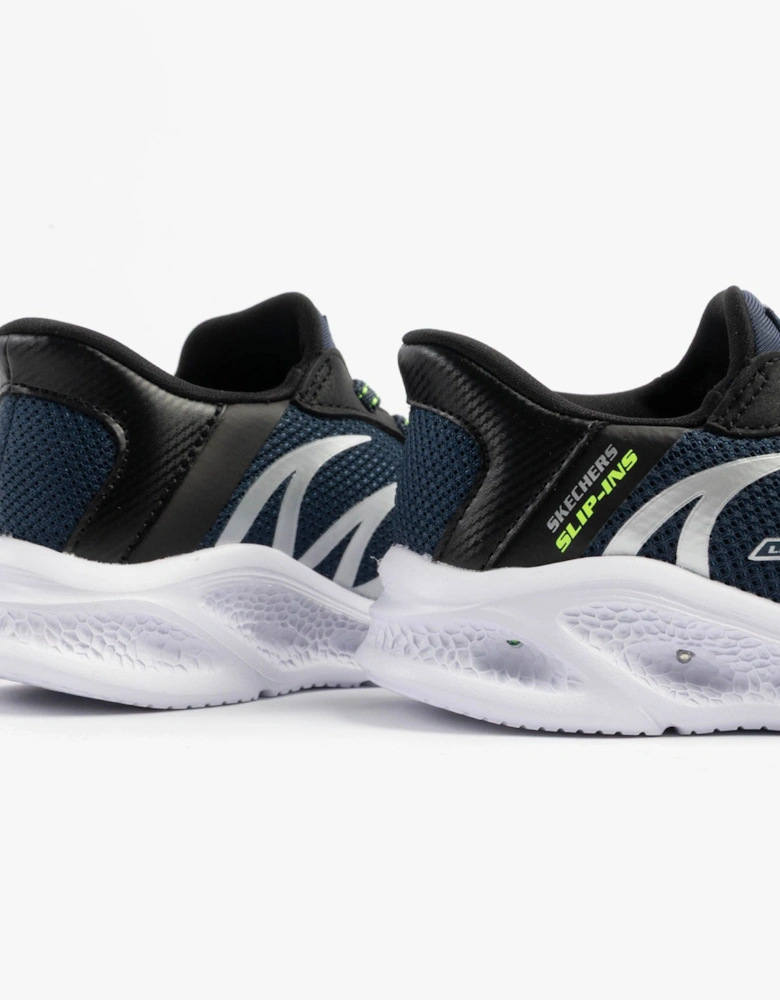 METEOR-LIGHTS-BRISK-BEAMS Boys Trainers Navy/Black