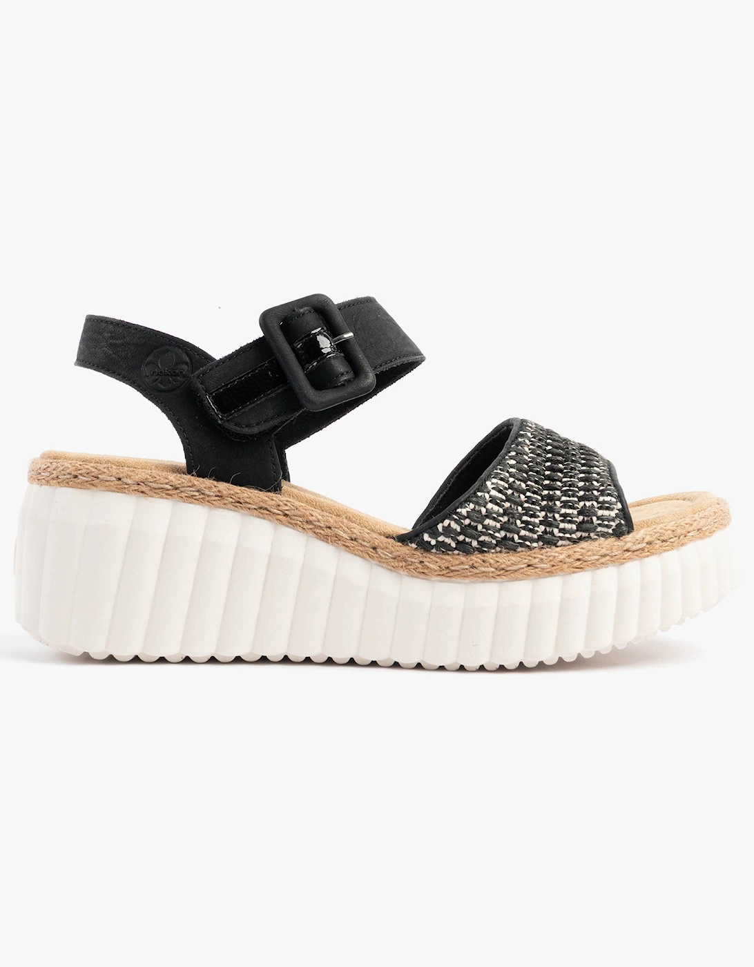 69176-00 Womens Sandals Black, 7 of 6