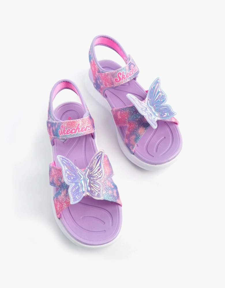 JUMPSTERS - BUTTERFLY BRIGHTS Girls Sandals Lavender/Multi