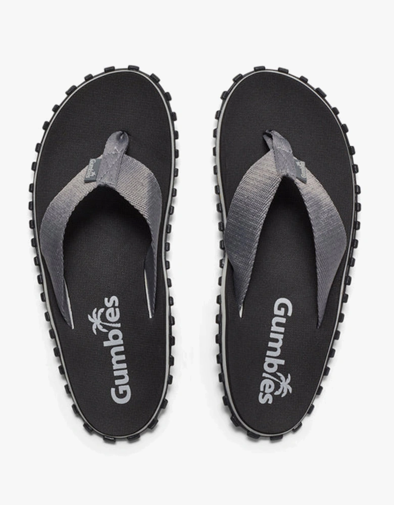 DUCKBILL Unisex Waterproof Flip-Flops Black/Grey
